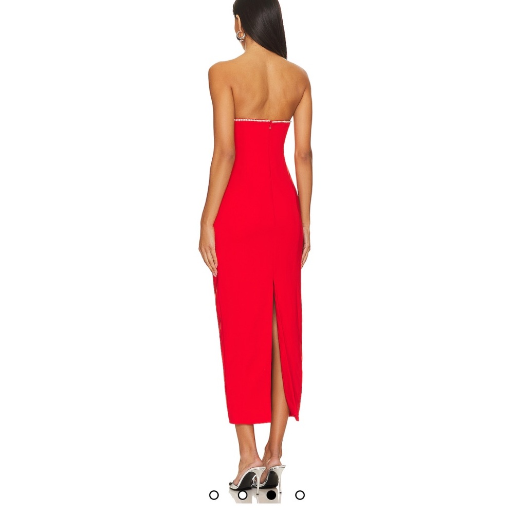 Bec Midi Dress in Red - Picture 9 of 11